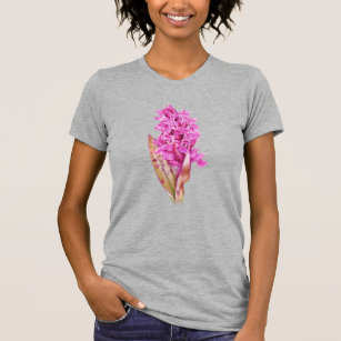 Camiseta rosada cor-de-água orquídea
