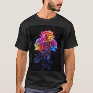 Camiseta Rosas Arco-íris do Orgulho