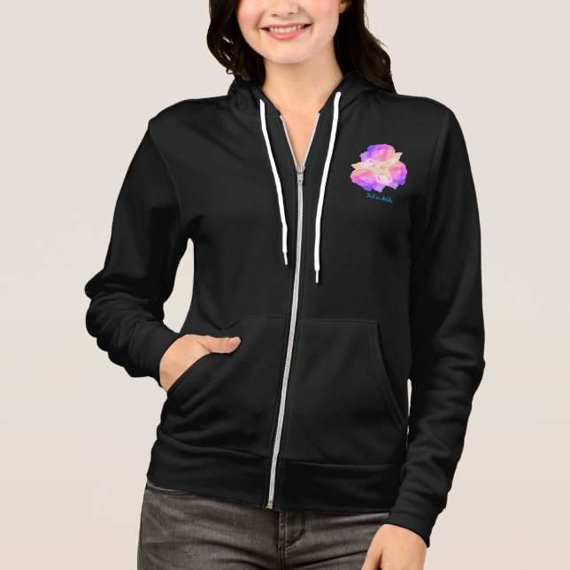 Camiseta Rosas brancas com Buquê de gotas de chuva personal (Frente)