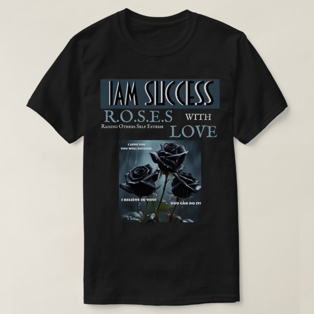 CAMISETA ROSAS COM AMOR (Frente do Design)