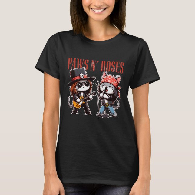 Camiseta Rosas da Paws N' (Frente)