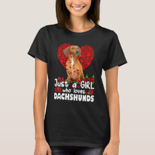 Camiseta Rosas De Cachorro Engraçados Apenas Uma Menina Que