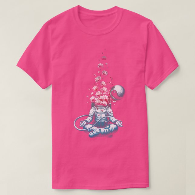 Camiseta Rosas de Meditação Astro (Frente do Design)