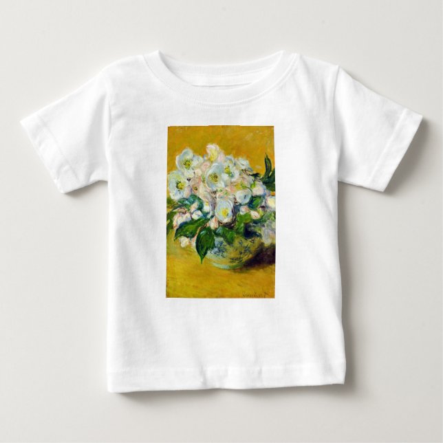 Camiseta Rosas de Natal (por Claude Monet) (Frente)