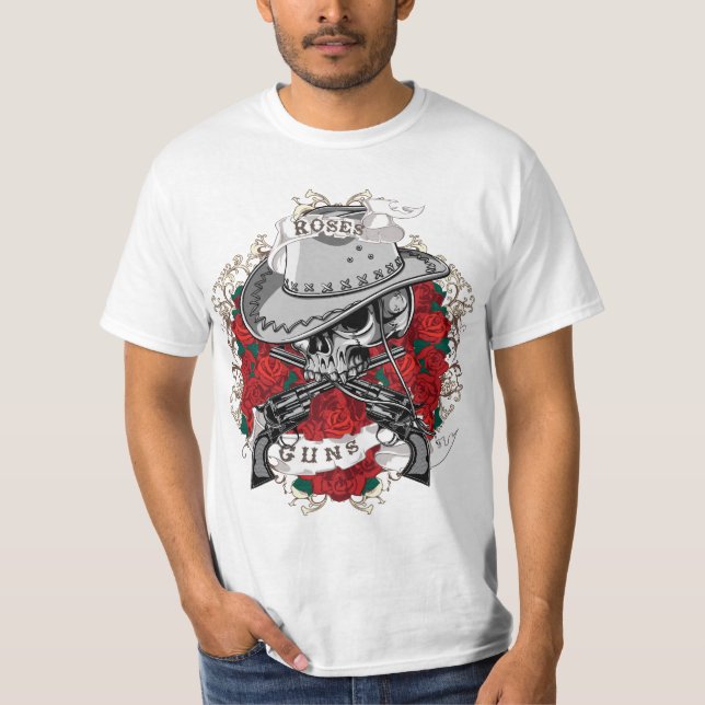 Camiseta Rosas e armas (Frente)