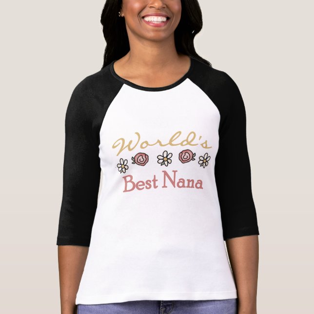 Camiseta Rosas e Nana do mundo das margaridas a melhor (Frente)