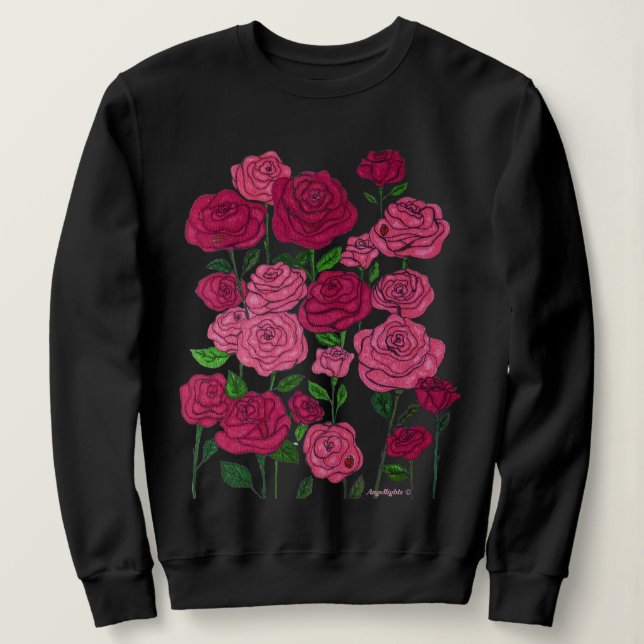 Camiseta Rosas Empoderadoras (Frente do Design)