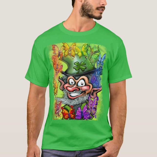 Camiseta Rosas Fadas Arco-Íris (Frente)