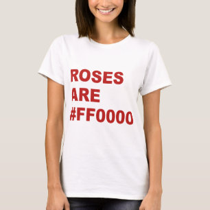 Camiseta Rosas #FF0000