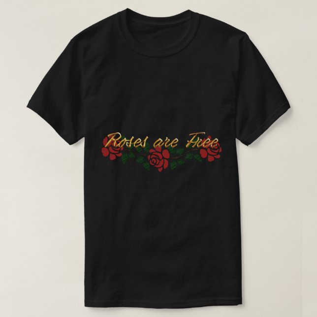 Camiseta Rosas gratuitos (Frente do Design)