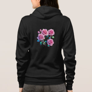 Camiseta Rosas Holográficos Iridescentes Em Pedaços
