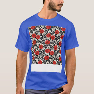 Camiseta Rosas Padrão Invisível Flor Floral Bonito Bud Th