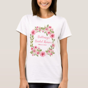 Camiseta Rosas Rosa Selvagens de Chá de panela Selvagem Ver