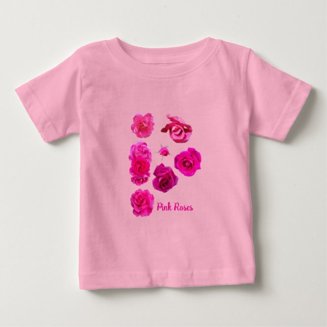 Camiseta Rosas Rosas  (Frente)