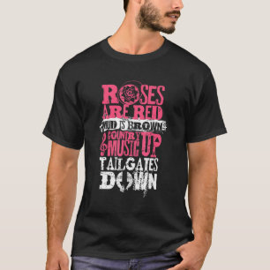 Camiseta Rosas são lama vermelha é música castanha sertanej
