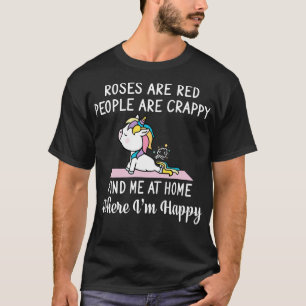 Camiseta Rosas São Pessoas Vermelhos Encontram Unicorn Engr
