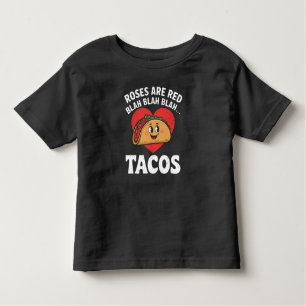 Camiseta Rosas São Tacos Vermelhos Engraçado Dia dos Namora