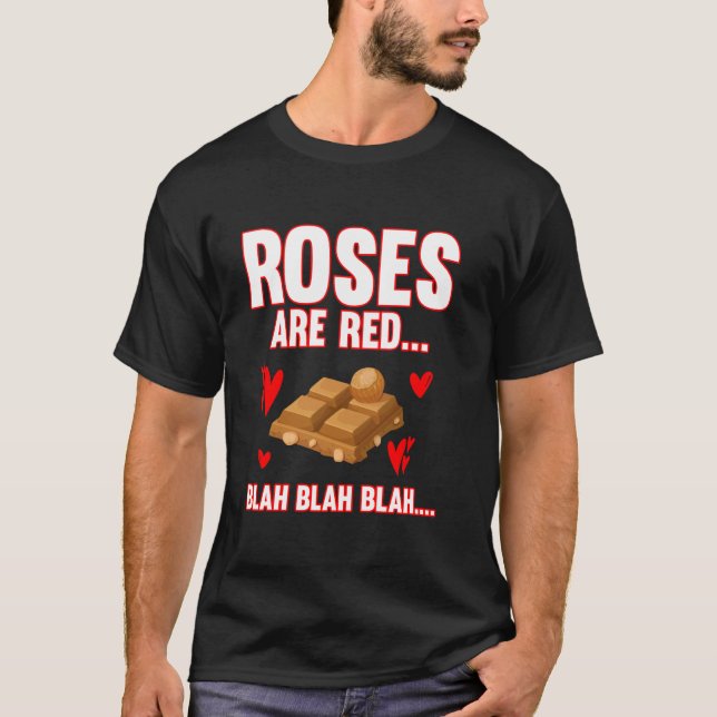 Camiseta Rosas são vermelhas... Blá blá blá... Gato (Frente)