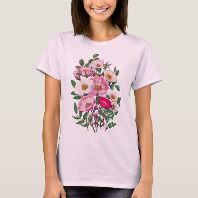 Camiseta Rosas selvagens (Frente)