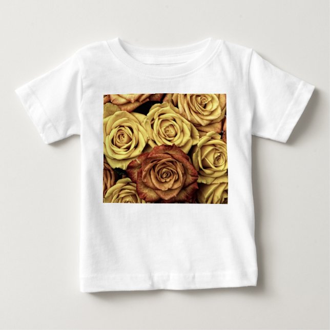 Camiseta Rosas Sintonizados Sepia (Frente)