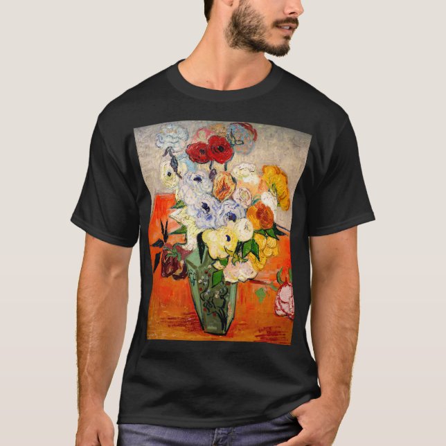 Camiseta Rosas Van Gogh e Anemones (Frente)