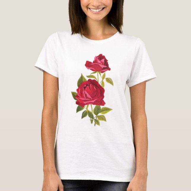 Camiseta Rosas vermelhas (Frente)