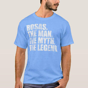 Camiseta RosasRosas Nome da família Rosas sobrenome Rosas S