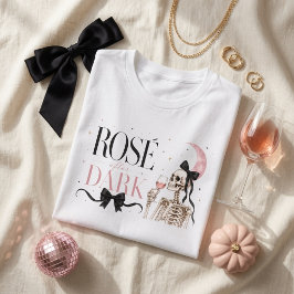 Camiseta Rosé After Dark Esqueleto Halloween 