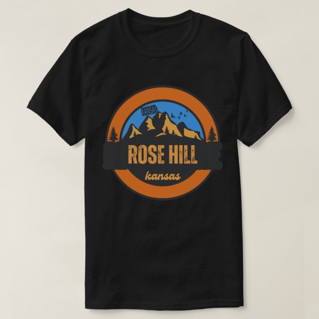 Camiseta Rose Hill, Kansas (Frente do Design)
