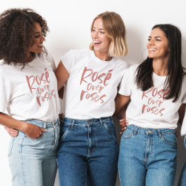 Camiseta Rosé sobre rosa anti-Dia de os namorados