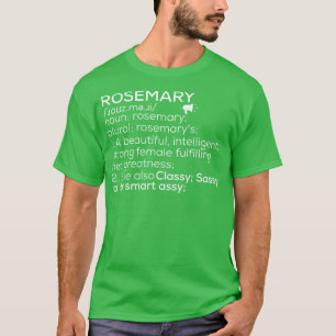 Camiseta Rosemary Definition Rosemary Female