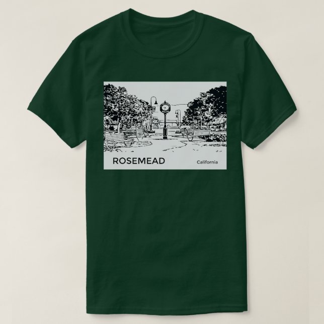Camiseta Rosemead California TShirt (Frente do Design)