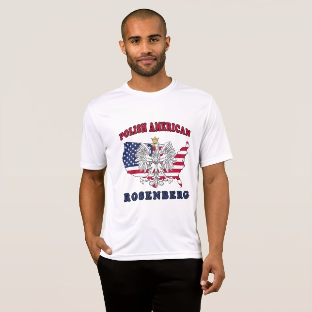 Camiseta Rosenberg Texas polonês americano (Frente Completa)
