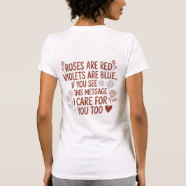 Camiseta Roses Are Red Kindness Quote Tee