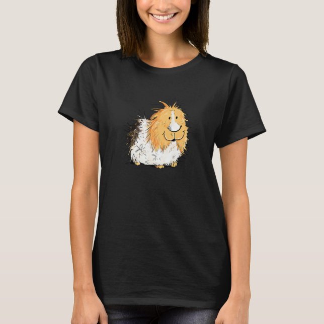 Camiseta Rosette Guinea Pig I Pet  Guinea Pig (Frente)