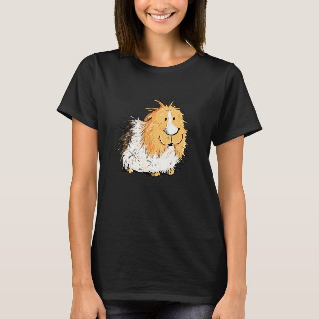 Camiseta Rosette Guinea Pig I Pet   Guinea Pig (Frente)