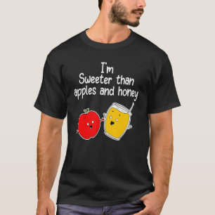 Camiseta Rosh Hashanah Apples e Honey Shana Tova Jewish N