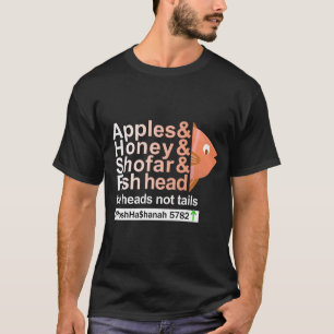 Camiseta Rosh Hashanah - Maçãs, Mel, Shfar e Cabeça de P