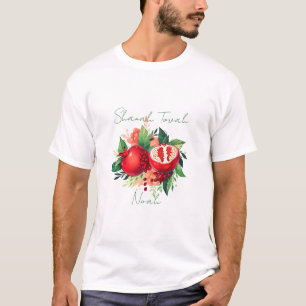 Camiseta Rosh Hashanah Shanah Tovah Pomegranate