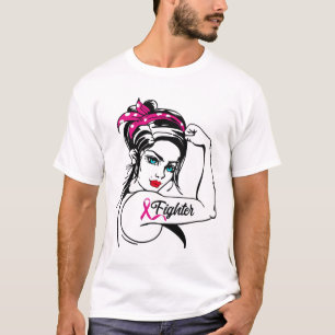 Camiseta Rosie A Consciência Do Cancer Da Mama Do Ribeira