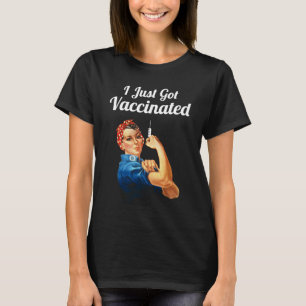 Camiseta Rosie a Rebitadora Vacina Covid-19 Vacinada