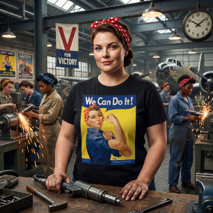 Camiseta Rosie, a Soldadora Patriótica Vintage, Nós Podemos