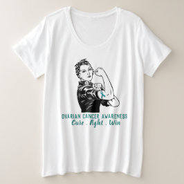 Camiseta Rosie Fights Câncer de ovário