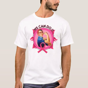 Camiseta Rosie o cancro da mama do rebitador