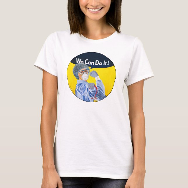 Camiseta Rosie, o profissional de saúde, Design (Frente)