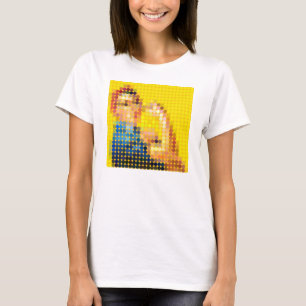 Camiseta Rosie, o ribeiro "Nós podemos fazer isso!" pixeldo