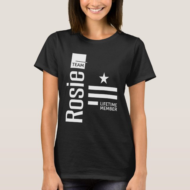 Camiseta Rosie Personalizated Name Birthday Gift (Frente)