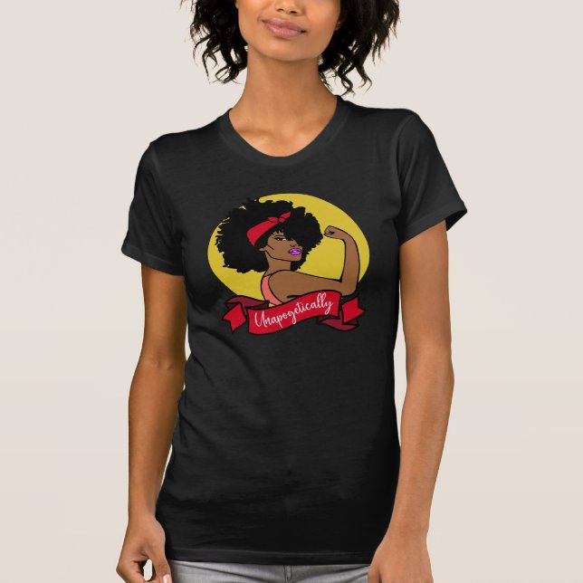 Camiseta Rosie Preta O Arredor Sem Desculpas Afastadas (Frente)