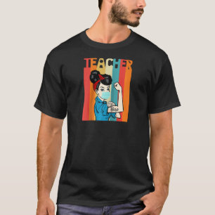 Camiseta Rosie, Professora Da Vintage Riveter Com Máscara R