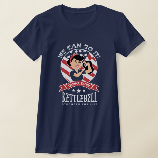 Camiseta Rosie Riveter com Kettlebell (Postura )